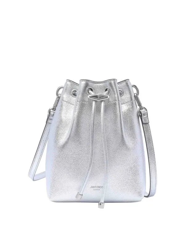 JIMMY CHOO BOLSO SACO  PLATA