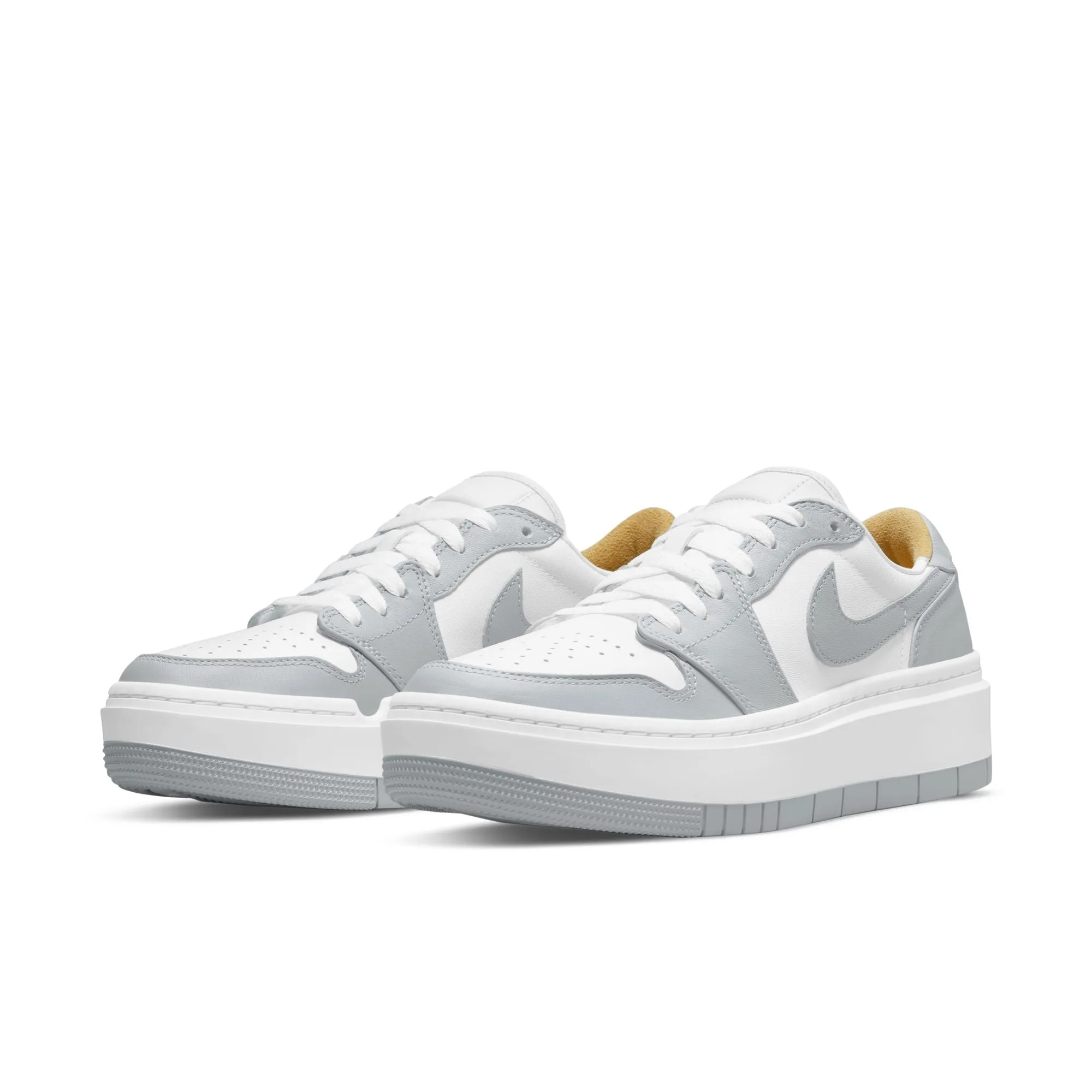 JORDAN WOMEN AIR JORDAN 1 ELEVATE LOW WHITE/WOLF GREYWHITE