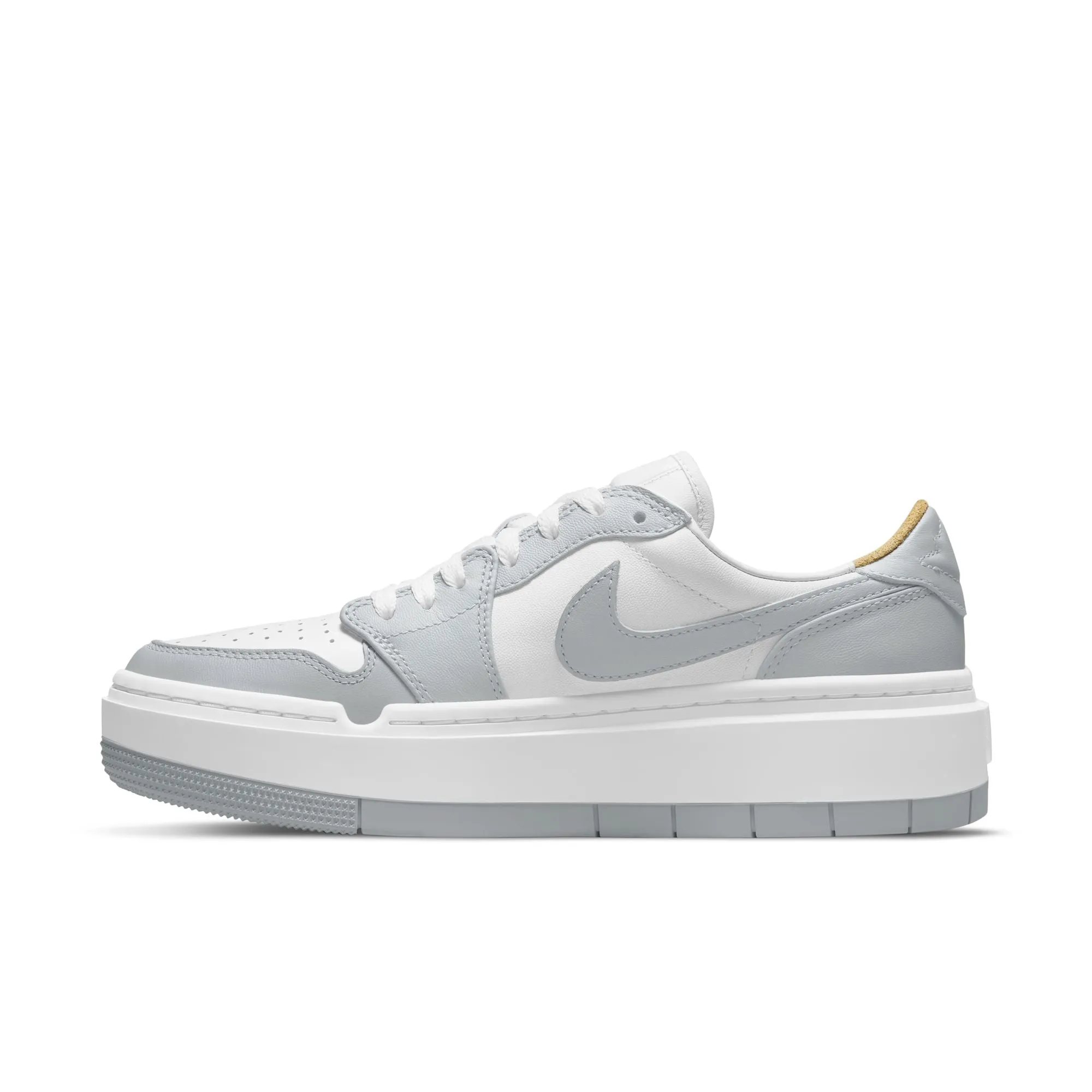 JORDAN WOMEN AIR JORDAN 1 ELEVATE LOW WHITE/WOLF GREYWHITE