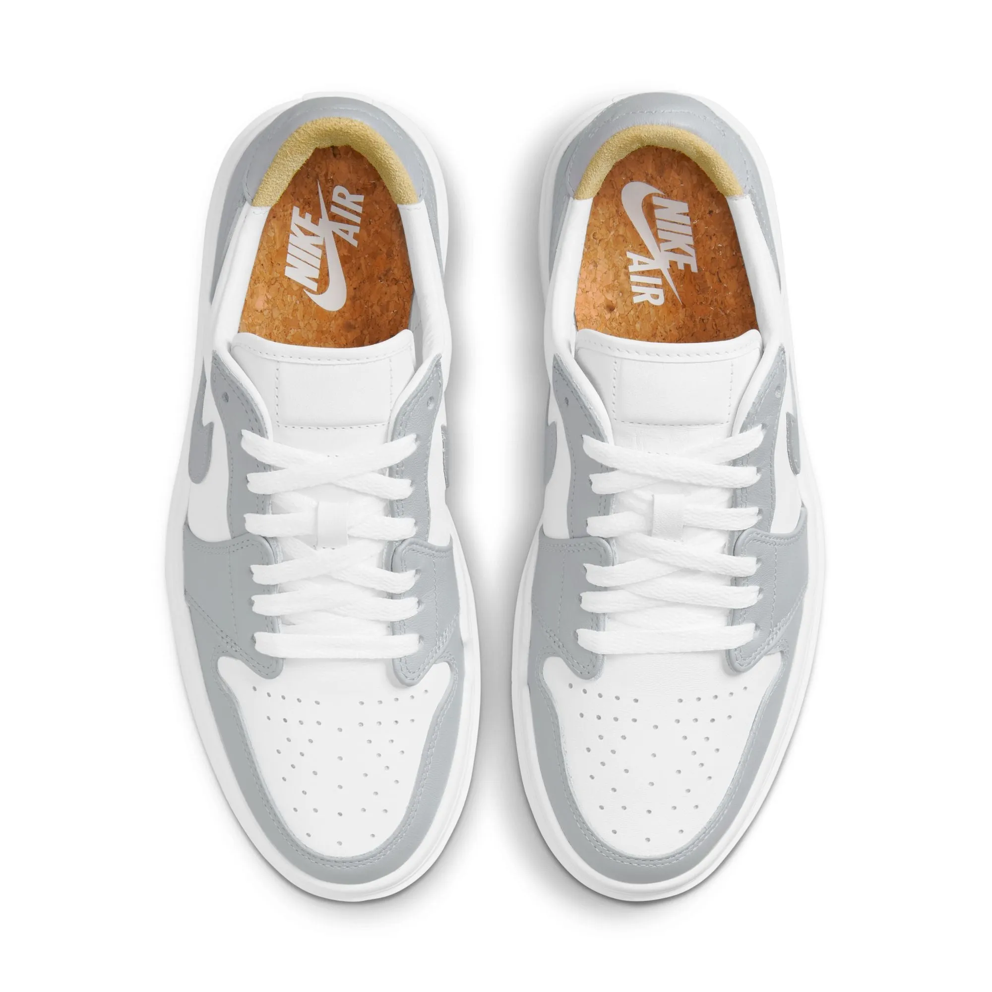 JORDAN WOMEN AIR JORDAN 1 ELEVATE LOW WHITE/WOLF GREYWHITE