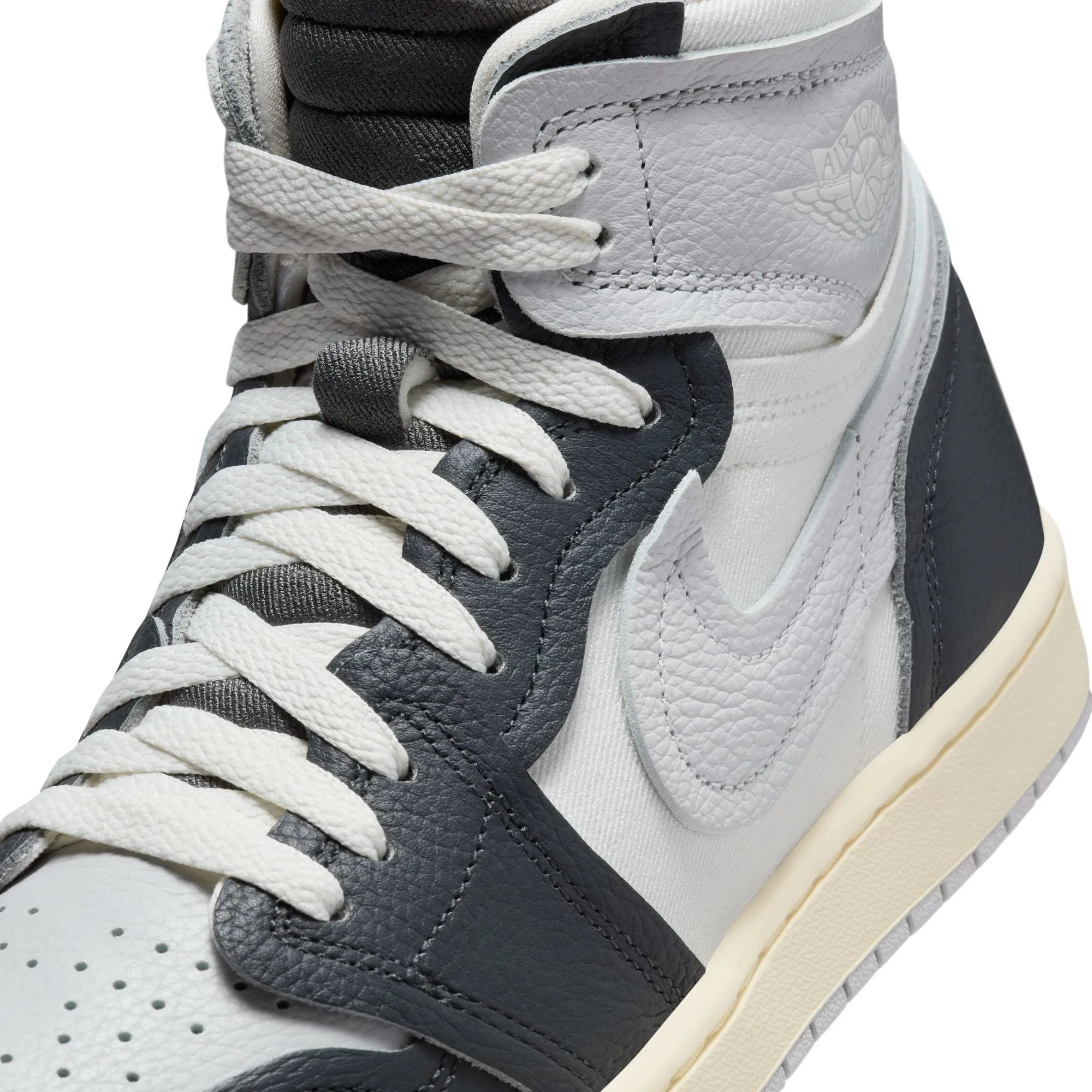 JORDAN WOMEN AIR JORDAN 1 HIGH METHOD OF MAKE ANTHRACITE/NEUTRAL GREYSAILMUSLIN