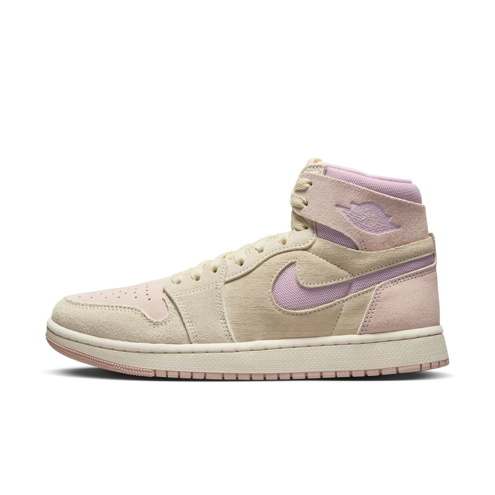 JORDAN WOMEN AIR JORDAN 1 ZM AIR CMFT 2 MUSLIN/PLUM CHALKPARTICLE BEIGESAIL
