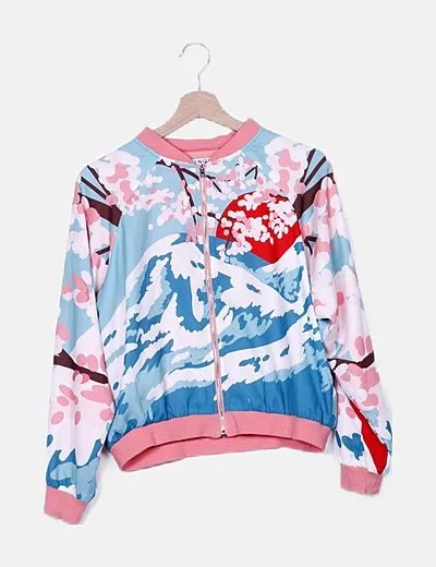 Kling Chaqueta fluida multicolor detalle print