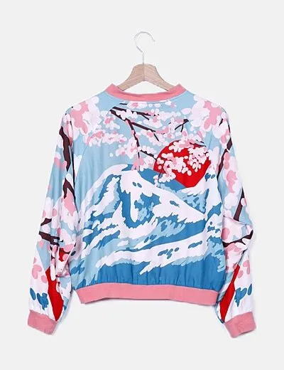 Kling Chaqueta fluida multicolor detalle print