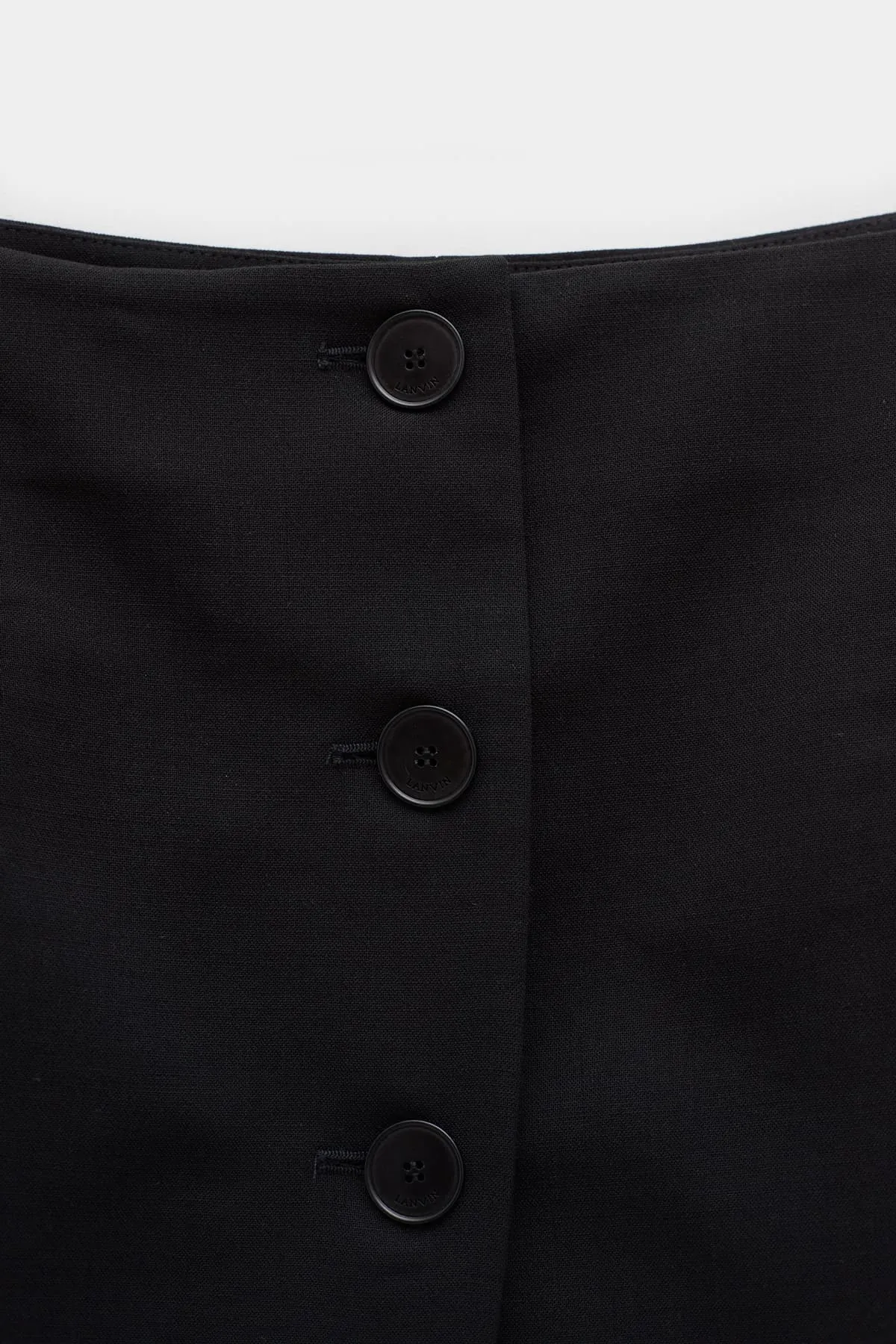 LANVIN BLACK SHORT TAILORED SKIRT