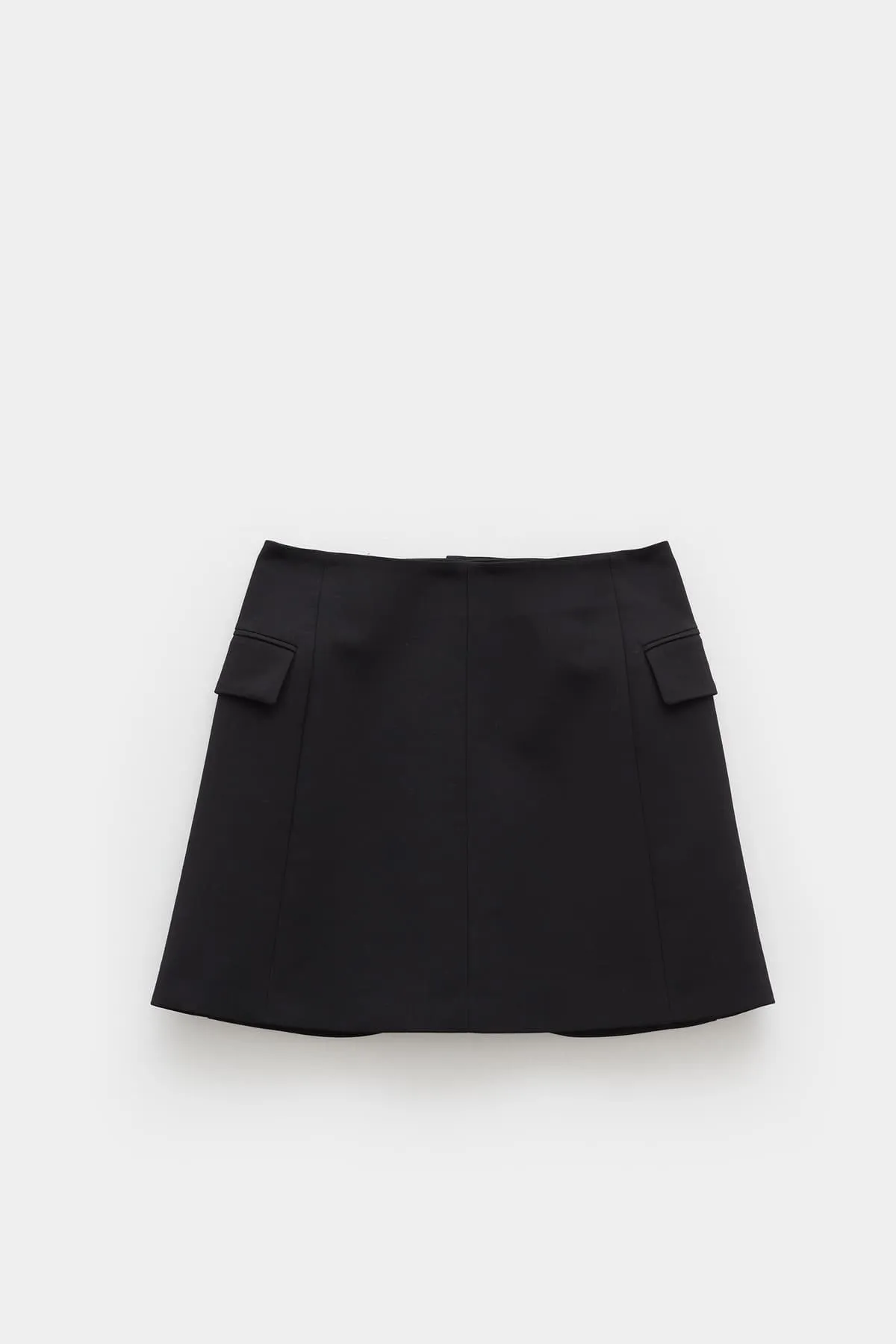 LANVIN BLACK SHORT TAILORED SKIRT