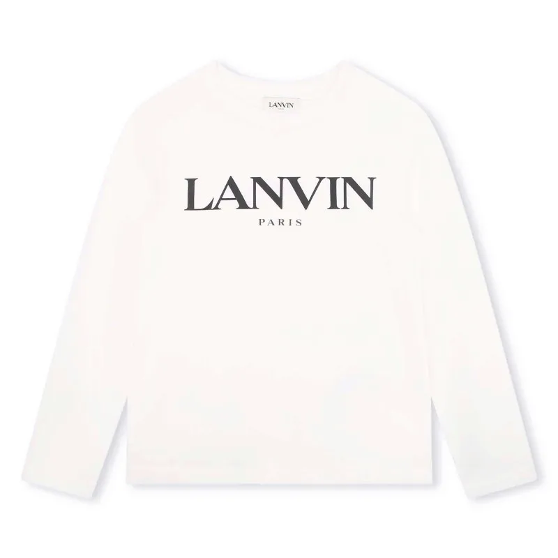 LANVIN Camiseta con logo a contraste