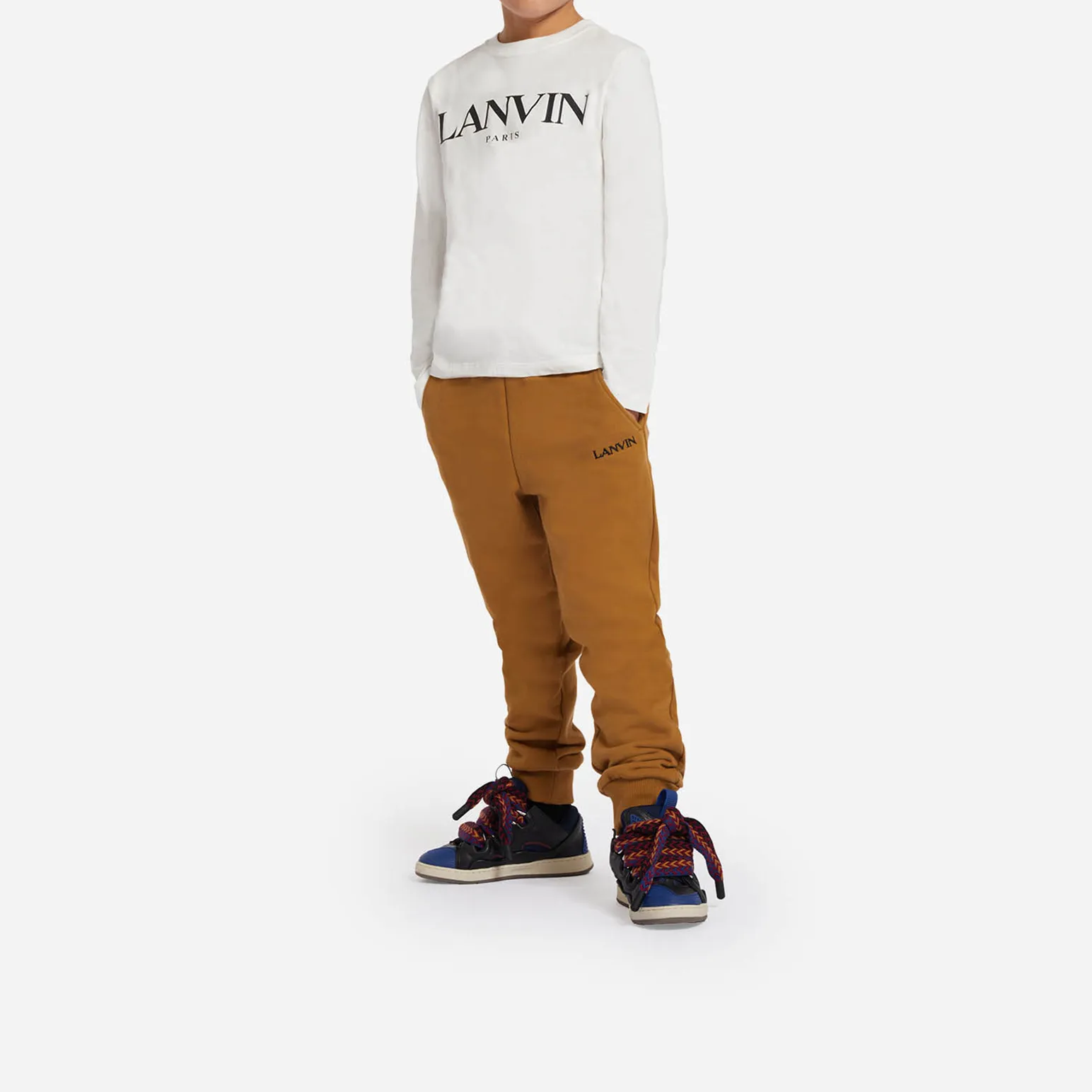 LANVIN Camiseta con logo a contraste