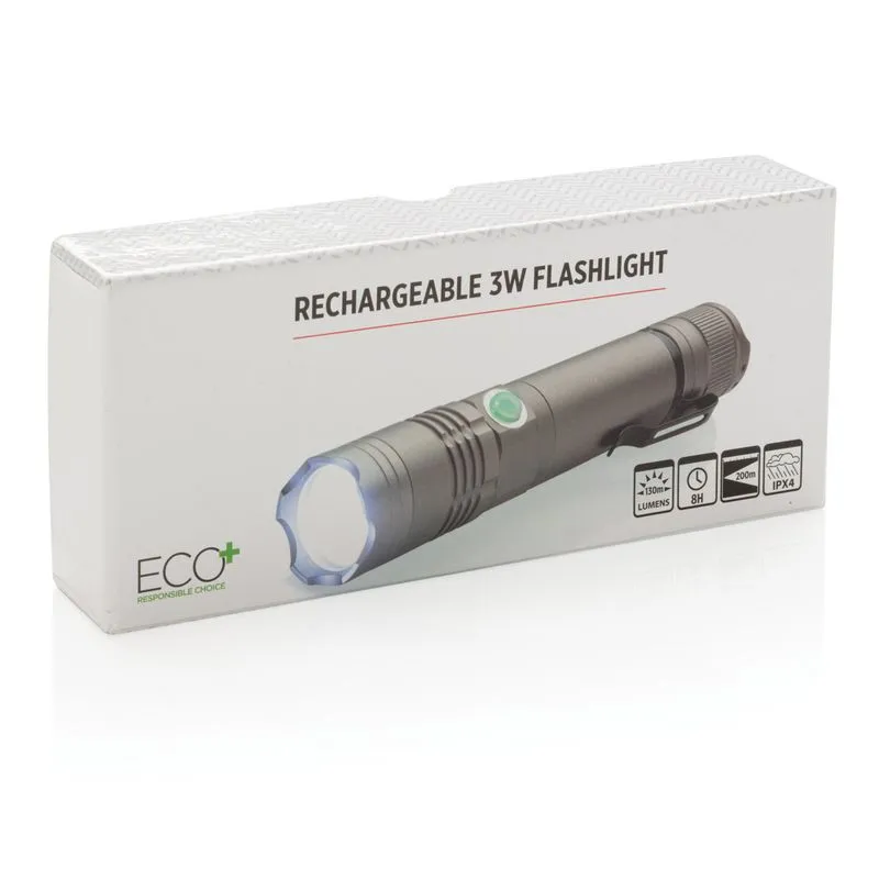 Linterna recargable 3W