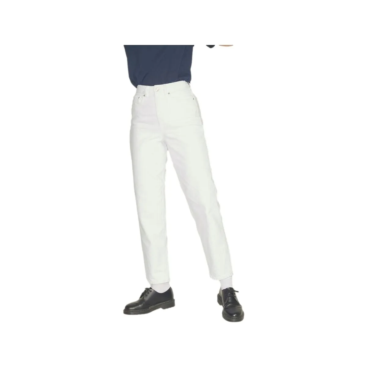LISBON MOM JEANS  WHITE