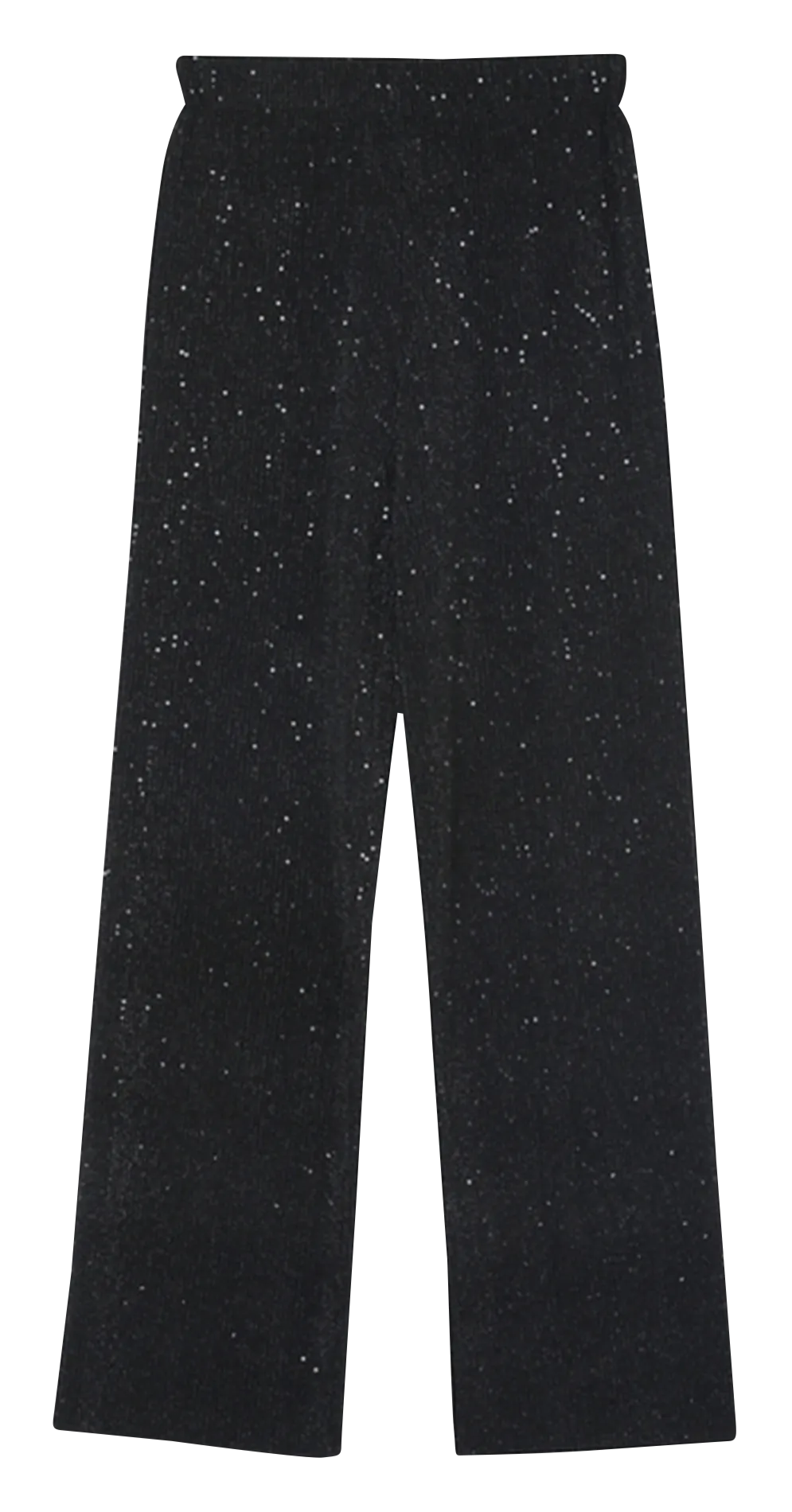 LOCA  PANTALóN ANCHO DE LENTEJUELAS EN NEGRO