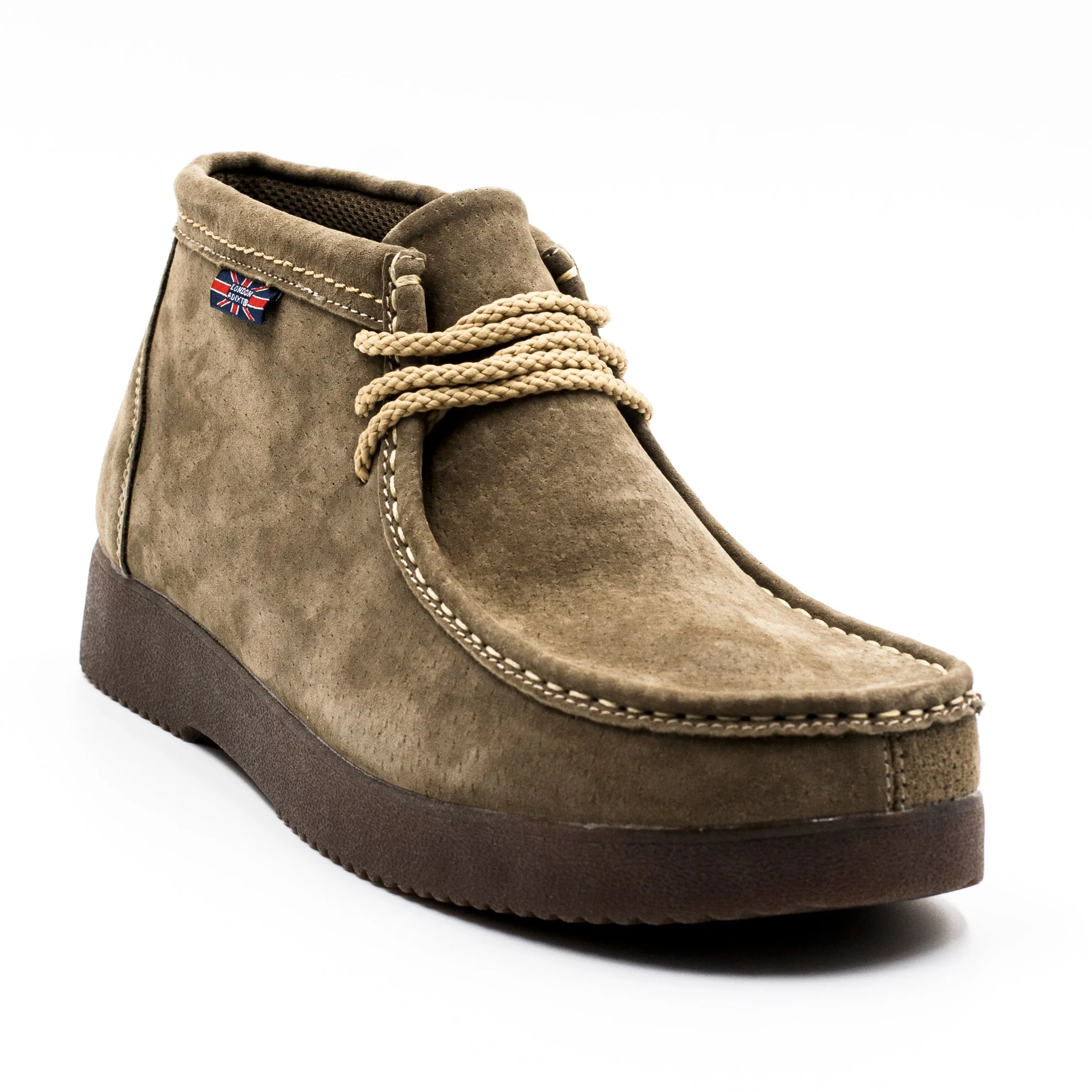 London Adixt Zapato hombre con cordon Tostado