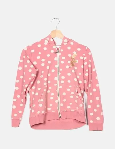 Mango Chaqueta rosa estampada