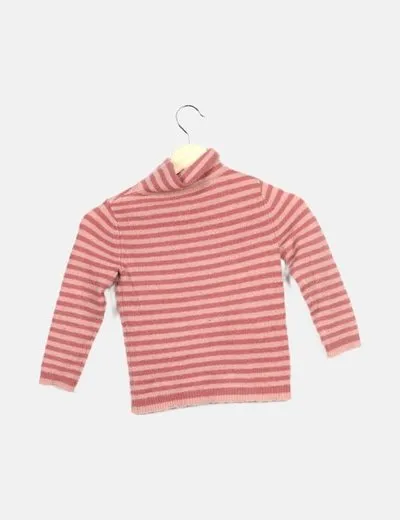 Mango Jersey rosa rayas