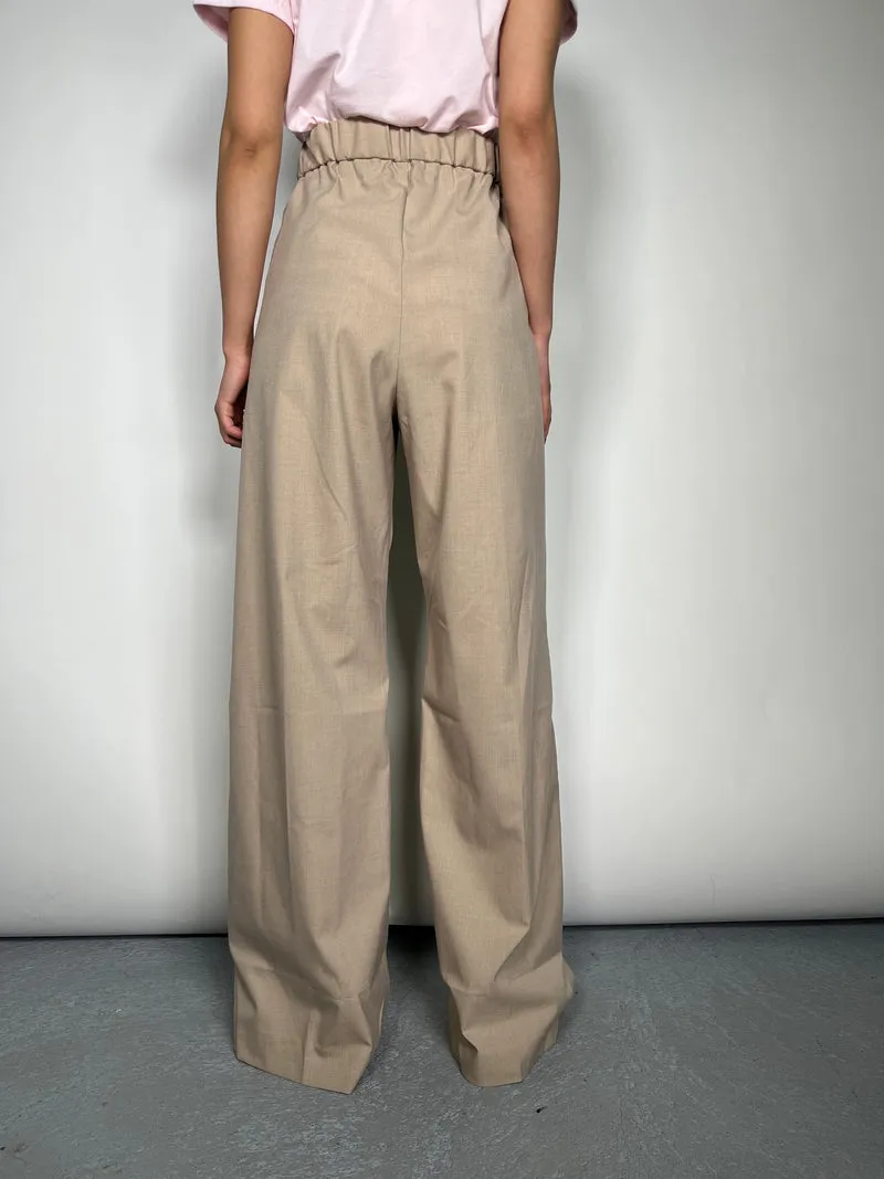 MANGO Pantalón Beige