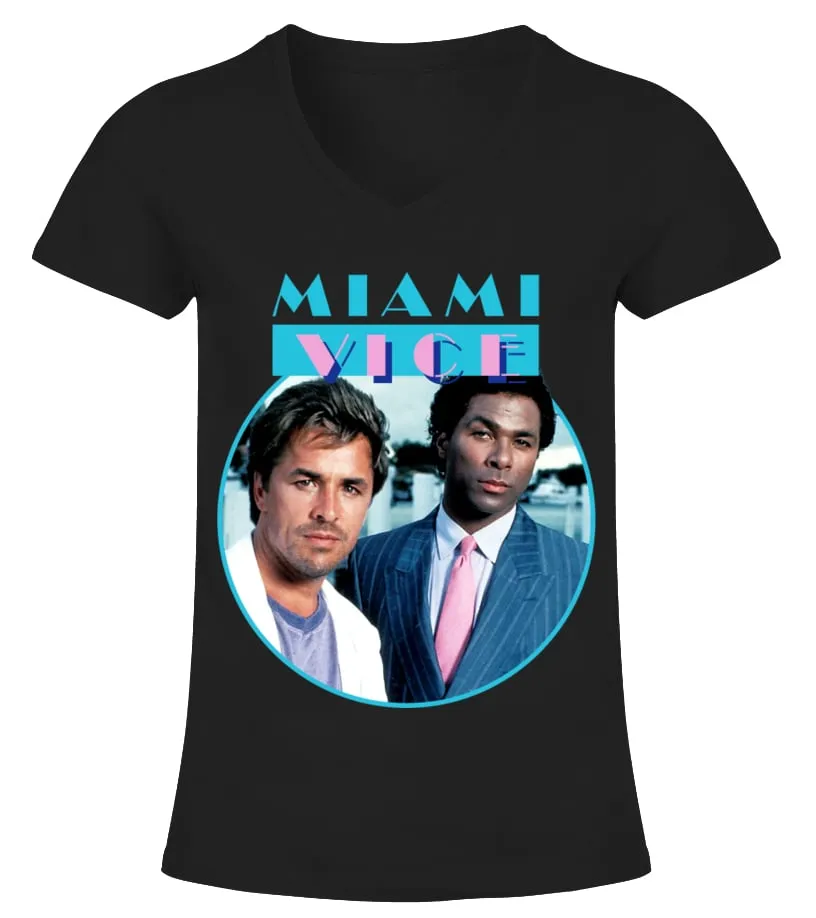Miami Vice BK (10) Camiseta cuello pico Mujer