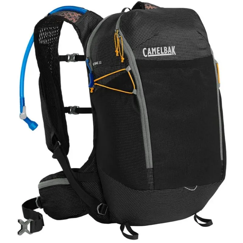 Mochila CamelBak Octane 22L con bolsa de agua de 2L (Negro/Abaricoque)