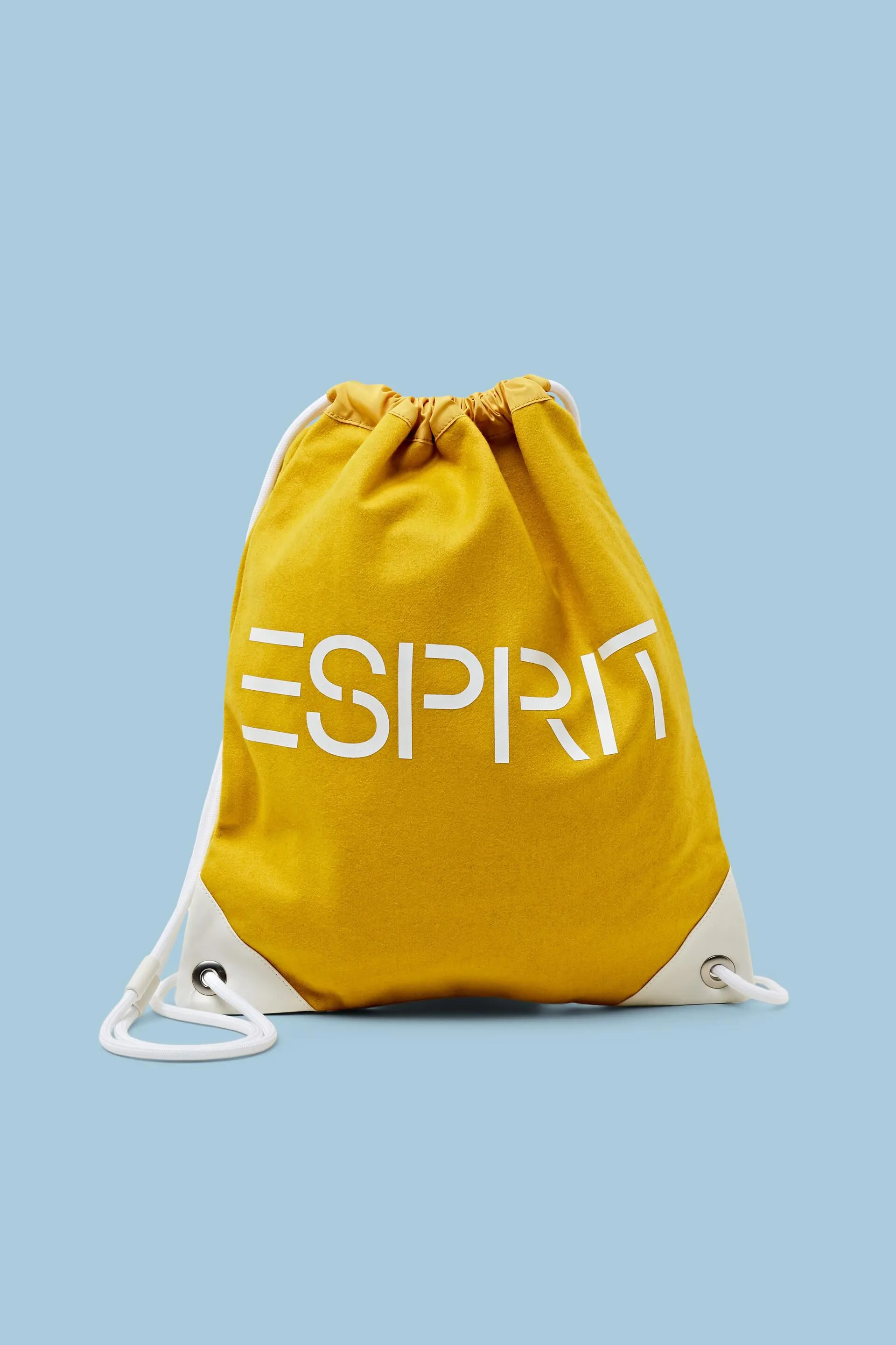 Mochila con cordones y logotipo