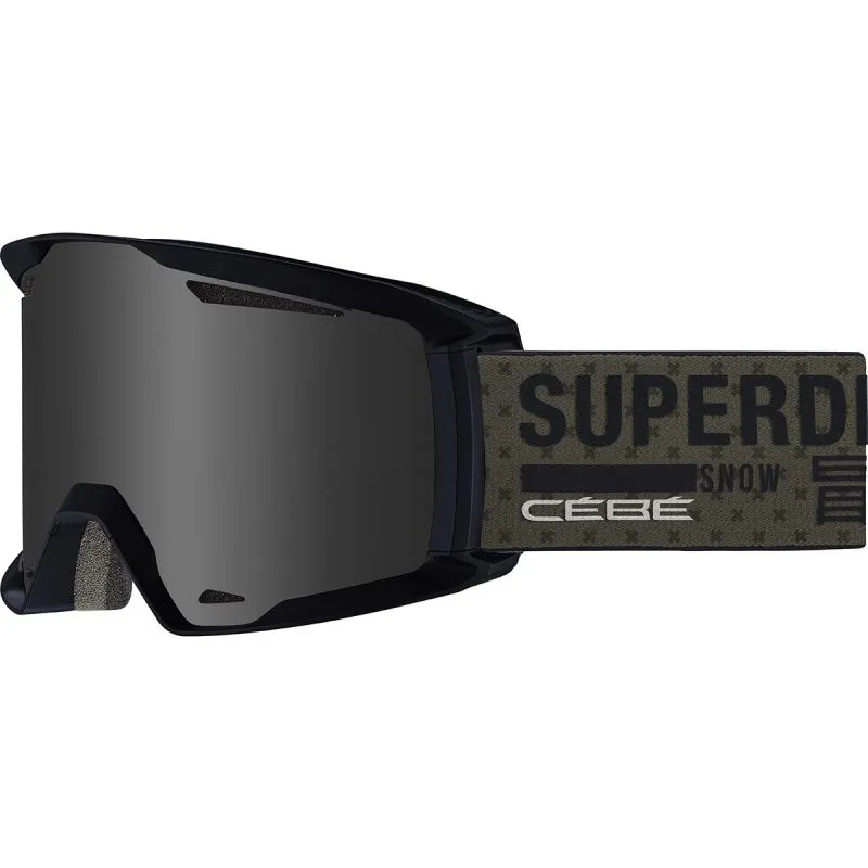 Máscara de esquí Cébé Reference X Superdry (Dusty Olive Ultra Black Cat. 3)
