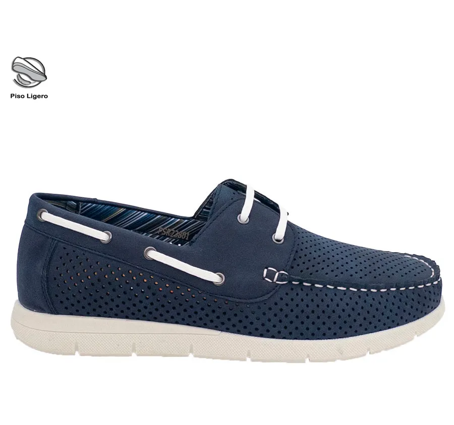 NAÚTICO URBAN LIKE PSR23801 BORDÓN BLUCHER CORDÓN ZAPATO CLÁSICO PARA HOMBRE MUY CÓMODO Y FRESCO PICADO MARINO 28470