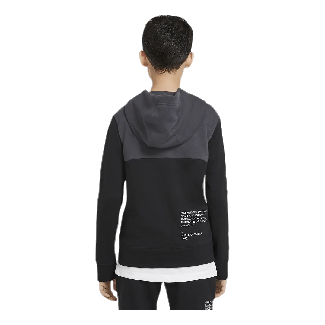 Nike NSW Swoosh Zip Hoodie Junior Black/Grey