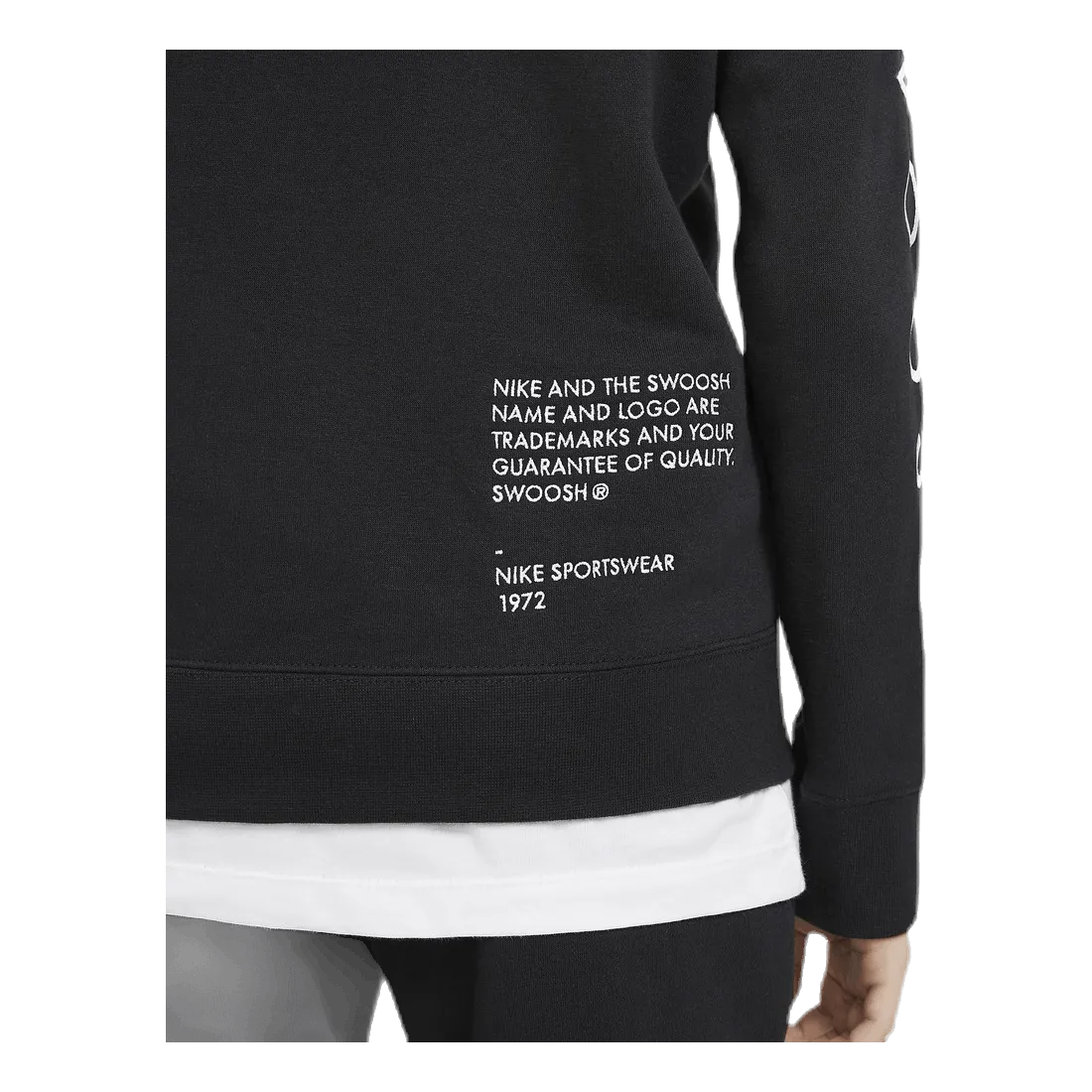 Nike NSW Swoosh Zip Hoodie Junior Black/Grey