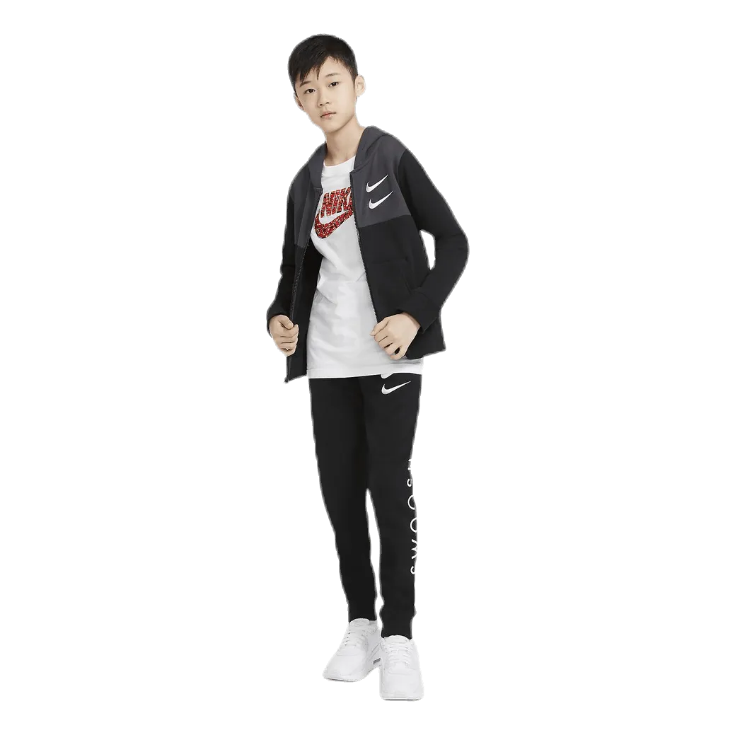 Nike NSW Swoosh Zip Hoodie Junior Black/Grey