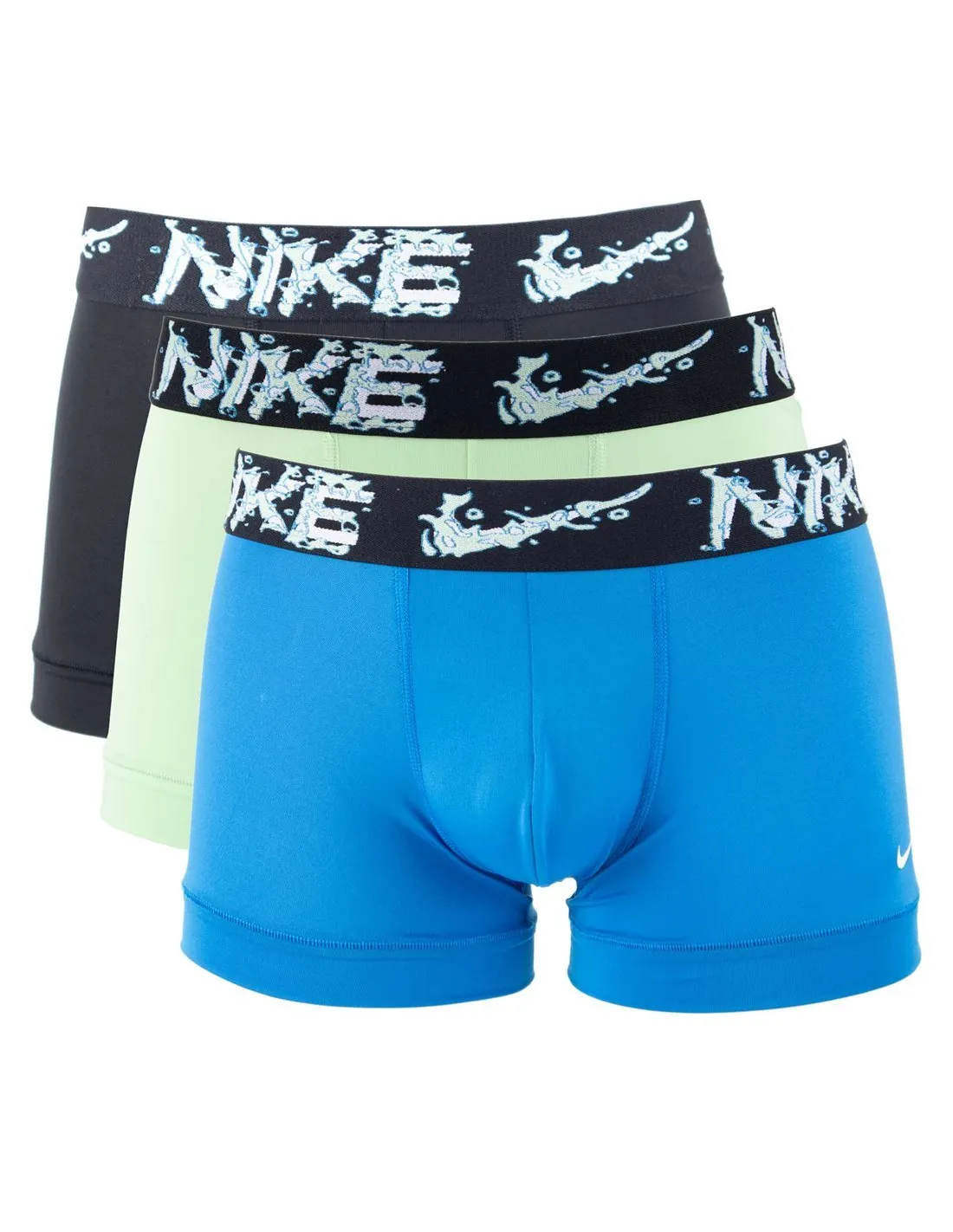 NIKE  PACK 3 BOXERS NEGRO, AZUL Y VERDE 4500518899 DRI FIT ESSENTIAL MICRO HOMBRE