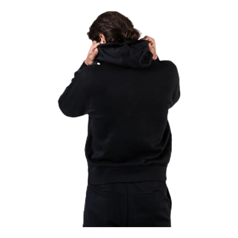 Nike Sportswear Club Fleece Men's Graphic Pullover Hoodie BLACK/BLACK/WHITE