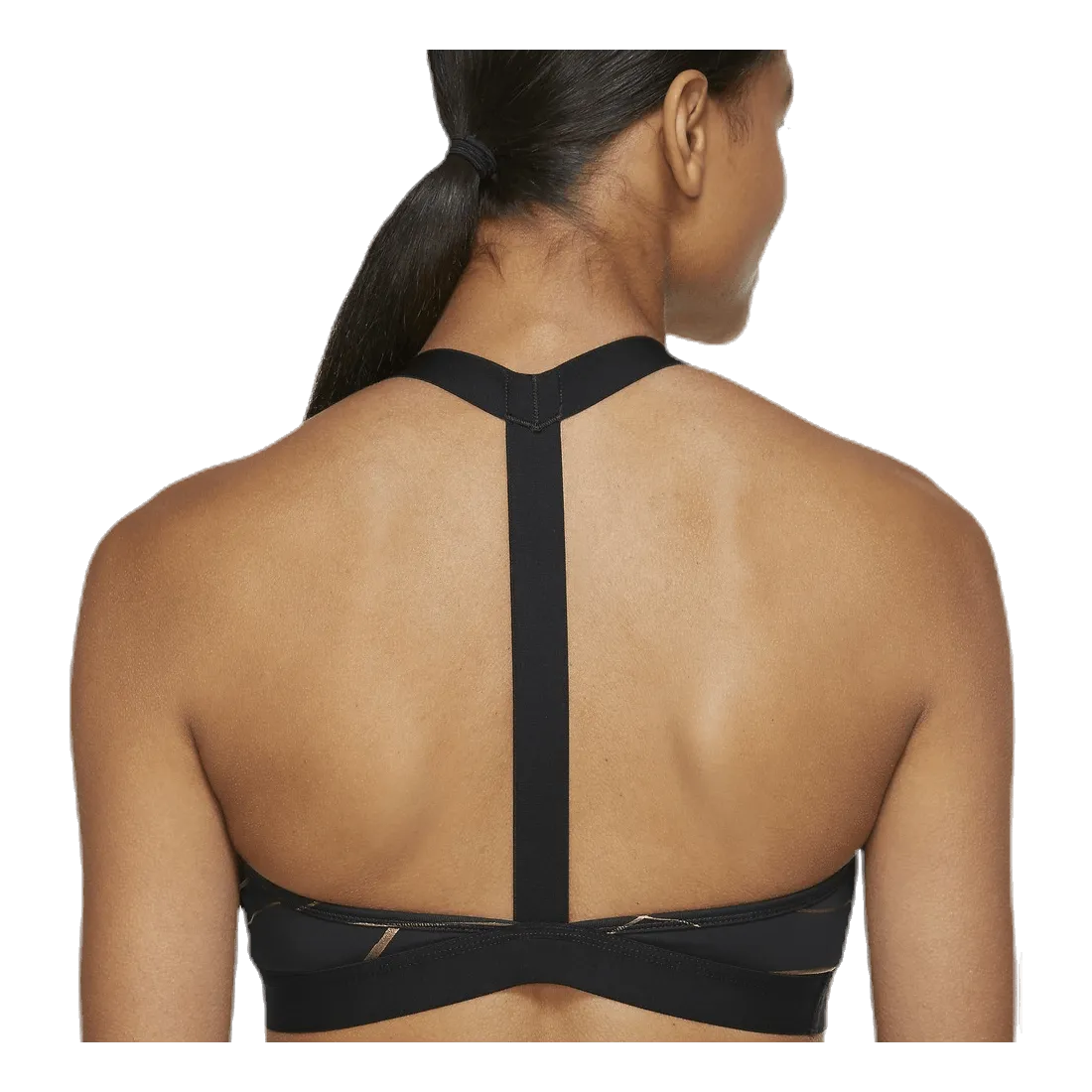 Nike Swoosh Icon Clash Bra Black/Gold
