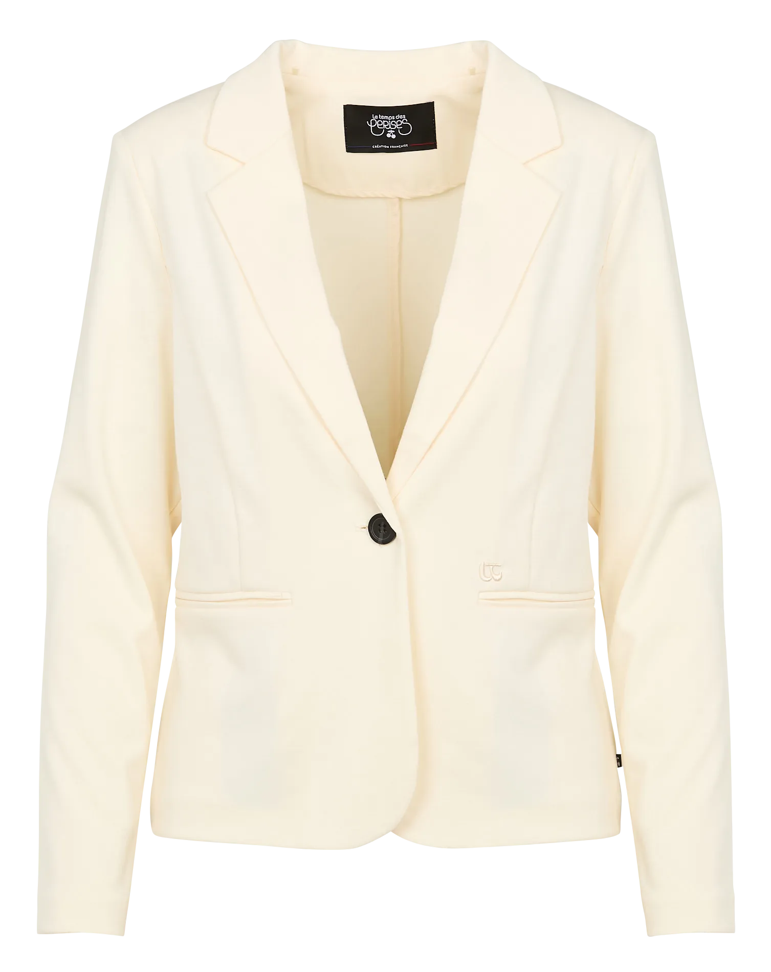 OSCAR  CHAQUETA RECTA DE SASTRE EN BLANCO