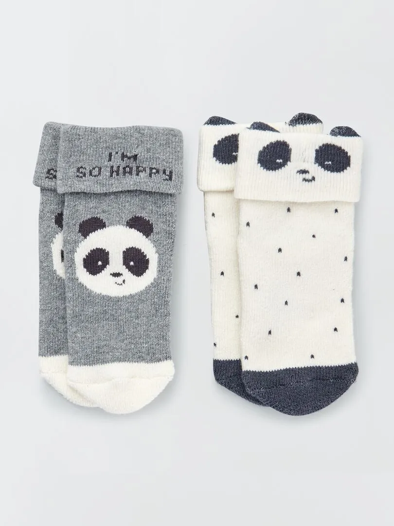 PACK DE 2 PARES DE CALCETINES  GRIS