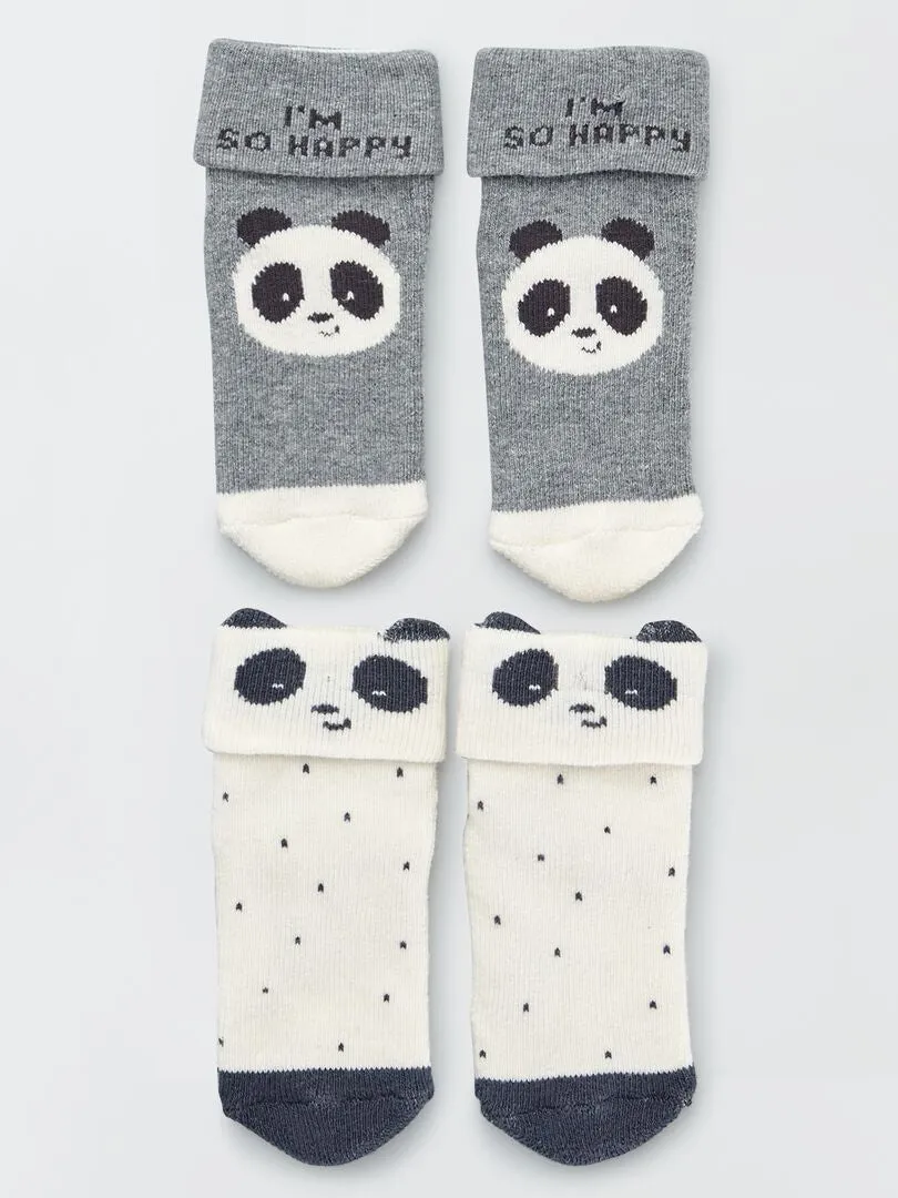 PACK DE 2 PARES DE CALCETINES  GRIS