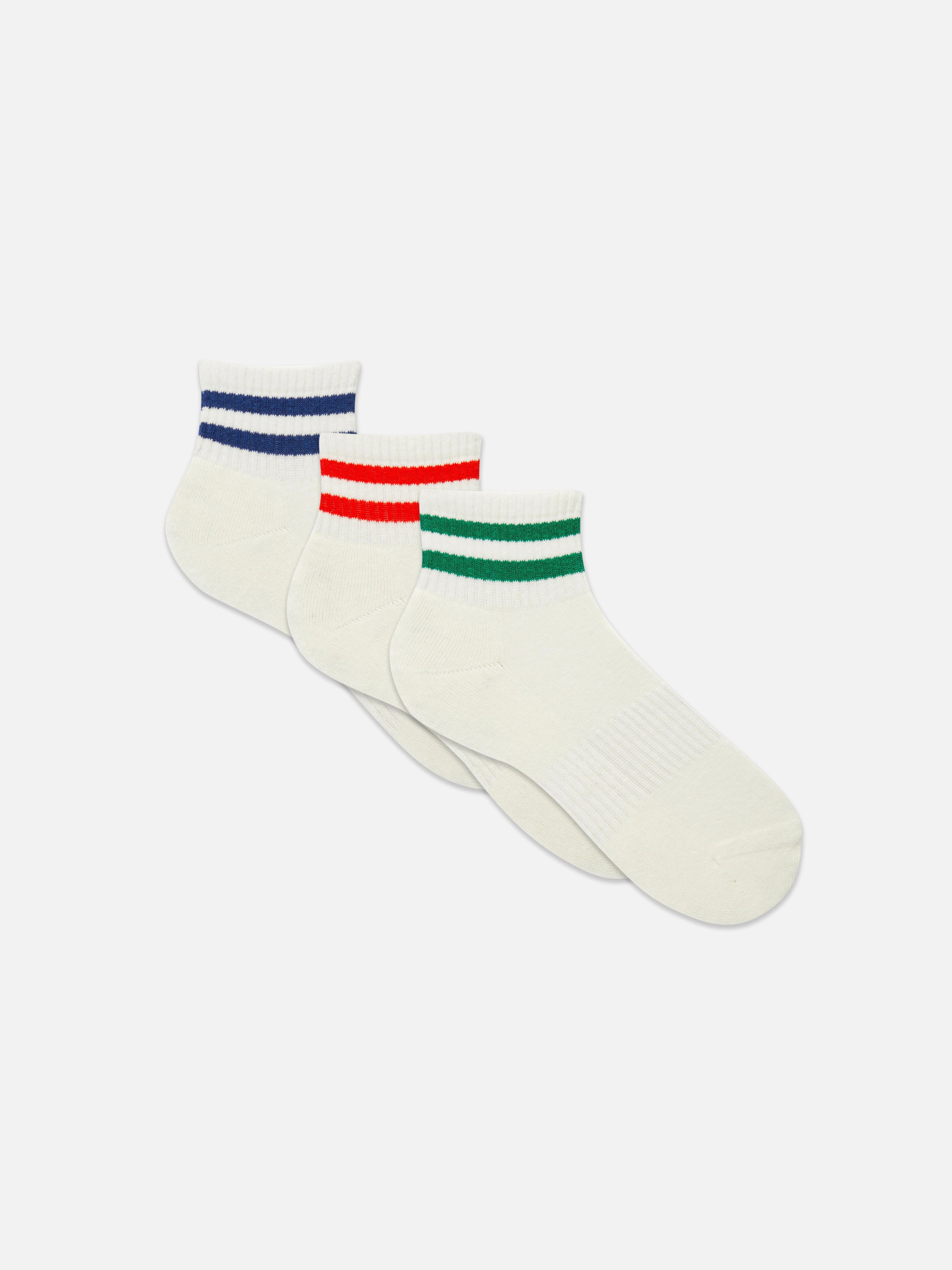 Pack de 3 pares de calcetines altos a rayas