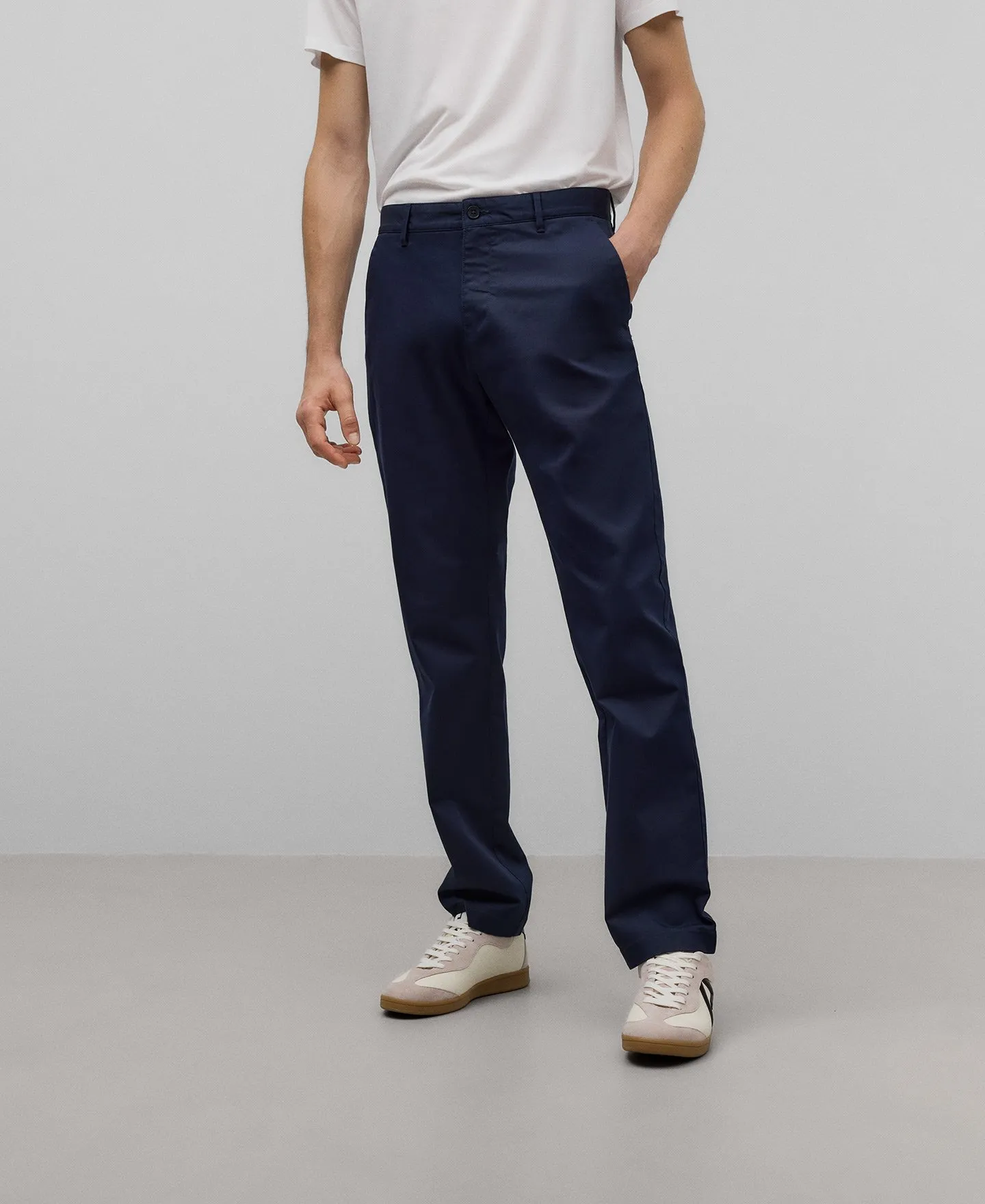 Pantalón chino twill de algodón hombre