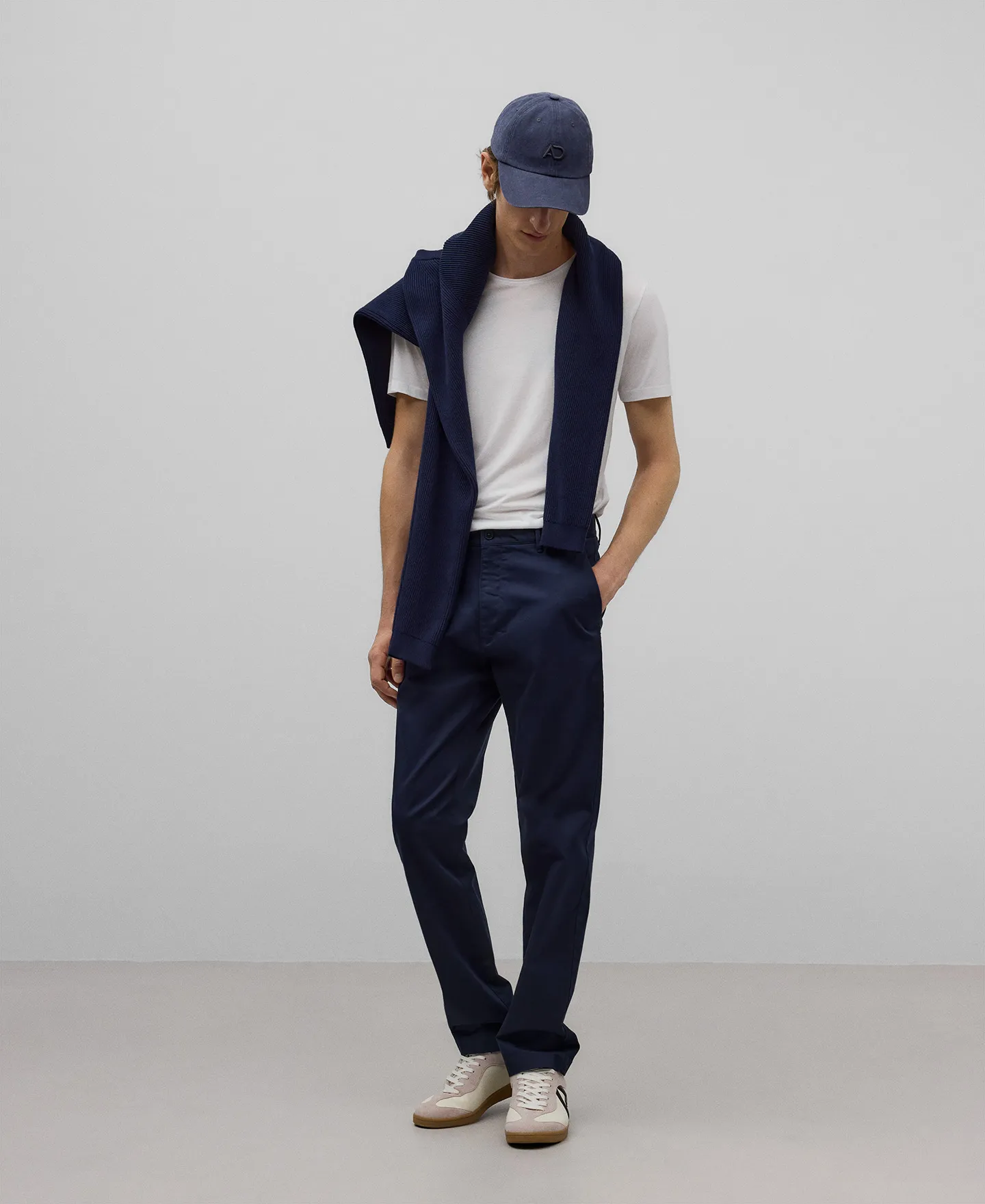 Pantalón chino twill de algodón hombre