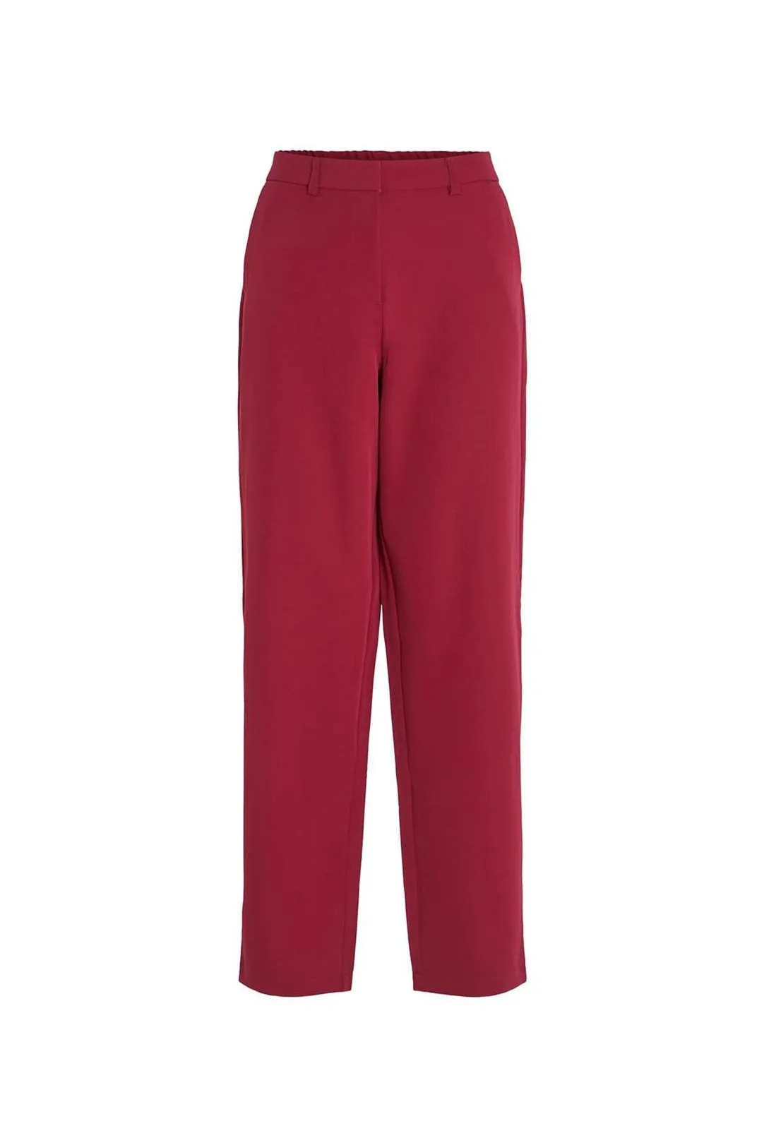 PANTALON RECTO TELA VIKAMMA ROJO