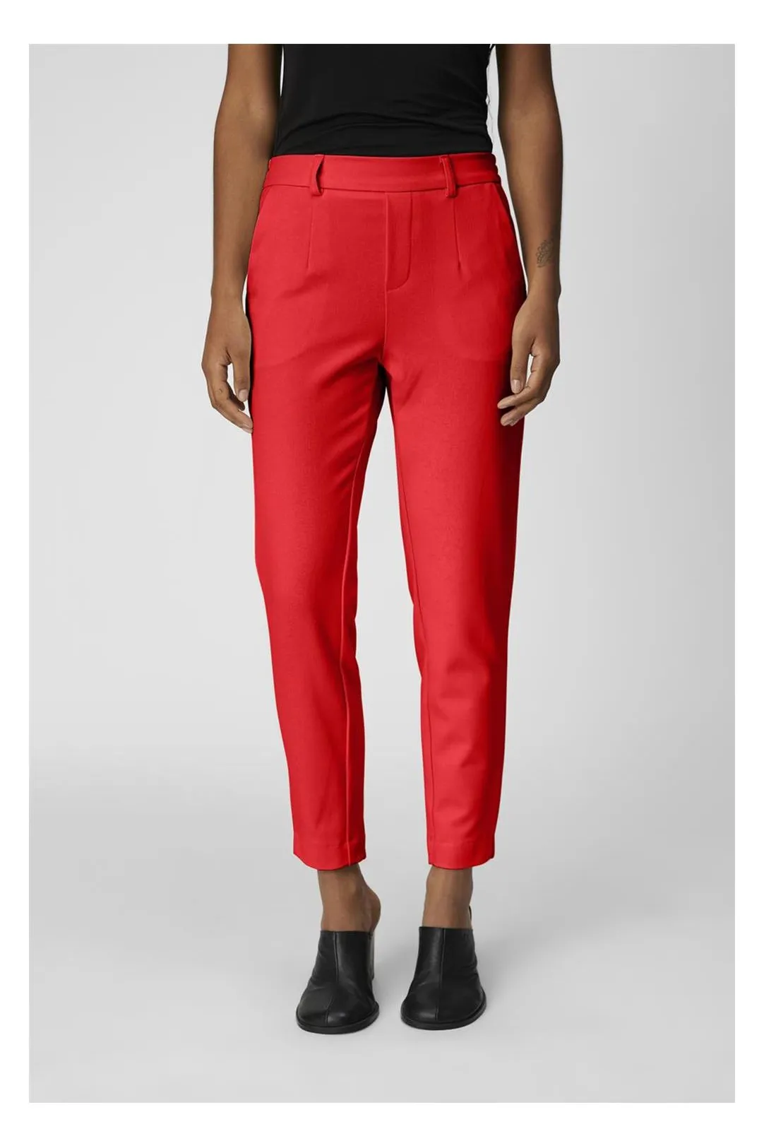PANTALON TELA SLIM OBJLISA ROJO