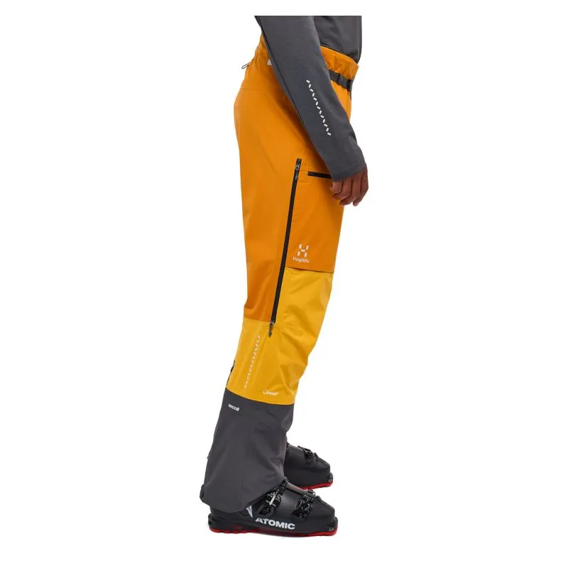 Pantalones de esquí de travesía para hombre Haglöfs L.I.M Touring Proof (amarillo sol/amarillo desierto)