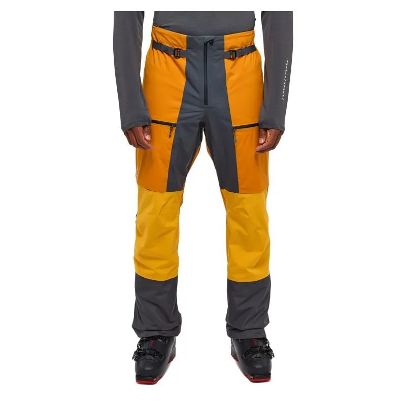 Pantalones de esquí de travesía para hombre Haglöfs L.I.M Touring Proof (amarillo sol/amarillo desierto)