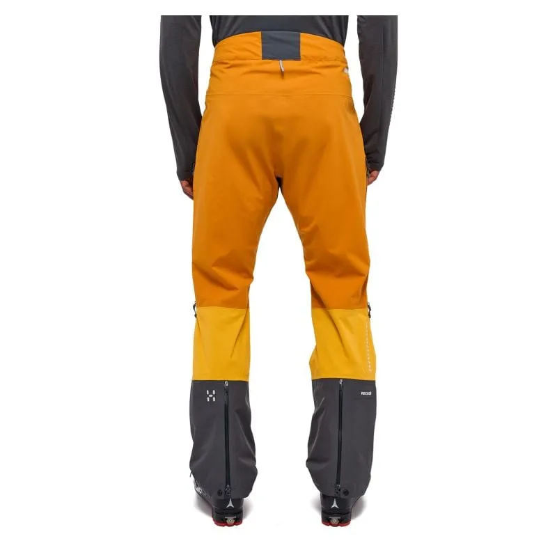 Pantalones de esquí de travesía para hombre Haglöfs L.I.M Touring Proof (amarillo sol/amarillo desierto)
