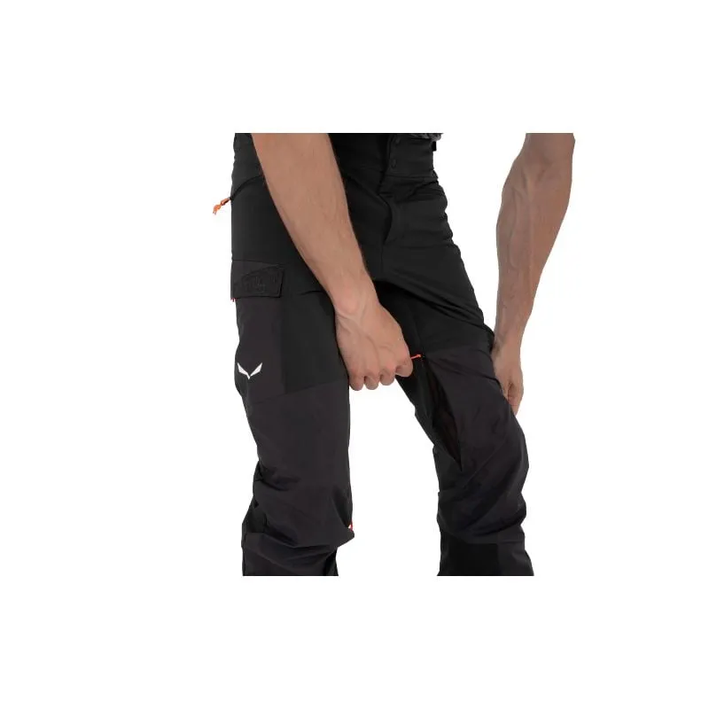 Pantalones esquí hombre Salewa SELLA DST HYB (black out)