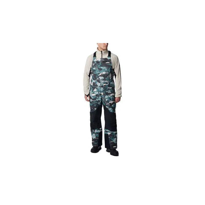 Pantalón con peto para hombre Columbia Highland Summit (Metal Geoglacia, Verde)