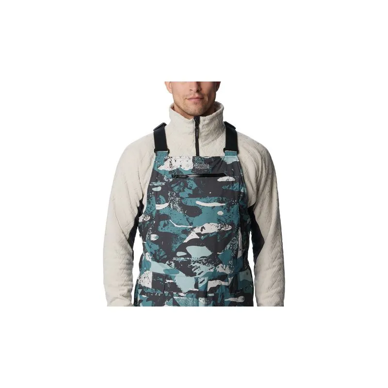 Pantalón con peto para hombre Columbia Highland Summit (Metal Geoglacia, Verde)