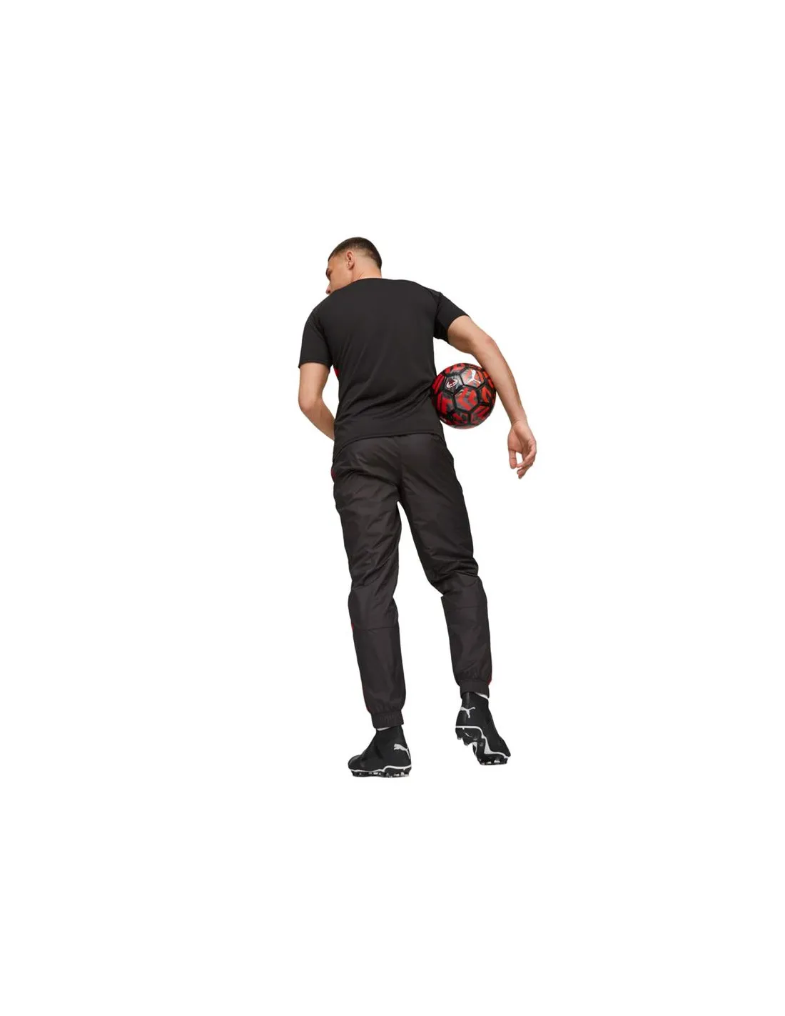 Pantalón de Fútbol Puma AC Milan Prematch Woven Hombre Negro