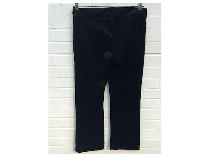 Pantalón de noche de terciopelo Cacharel Negro 