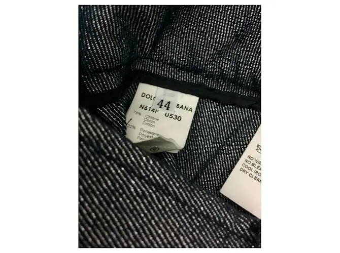 Pantalón plateado metalizado Dolce & Gabbana Plata Gris 