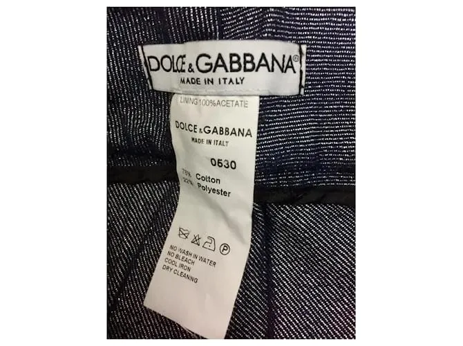 Pantalón plateado metalizado Dolce & Gabbana Plata Gris 