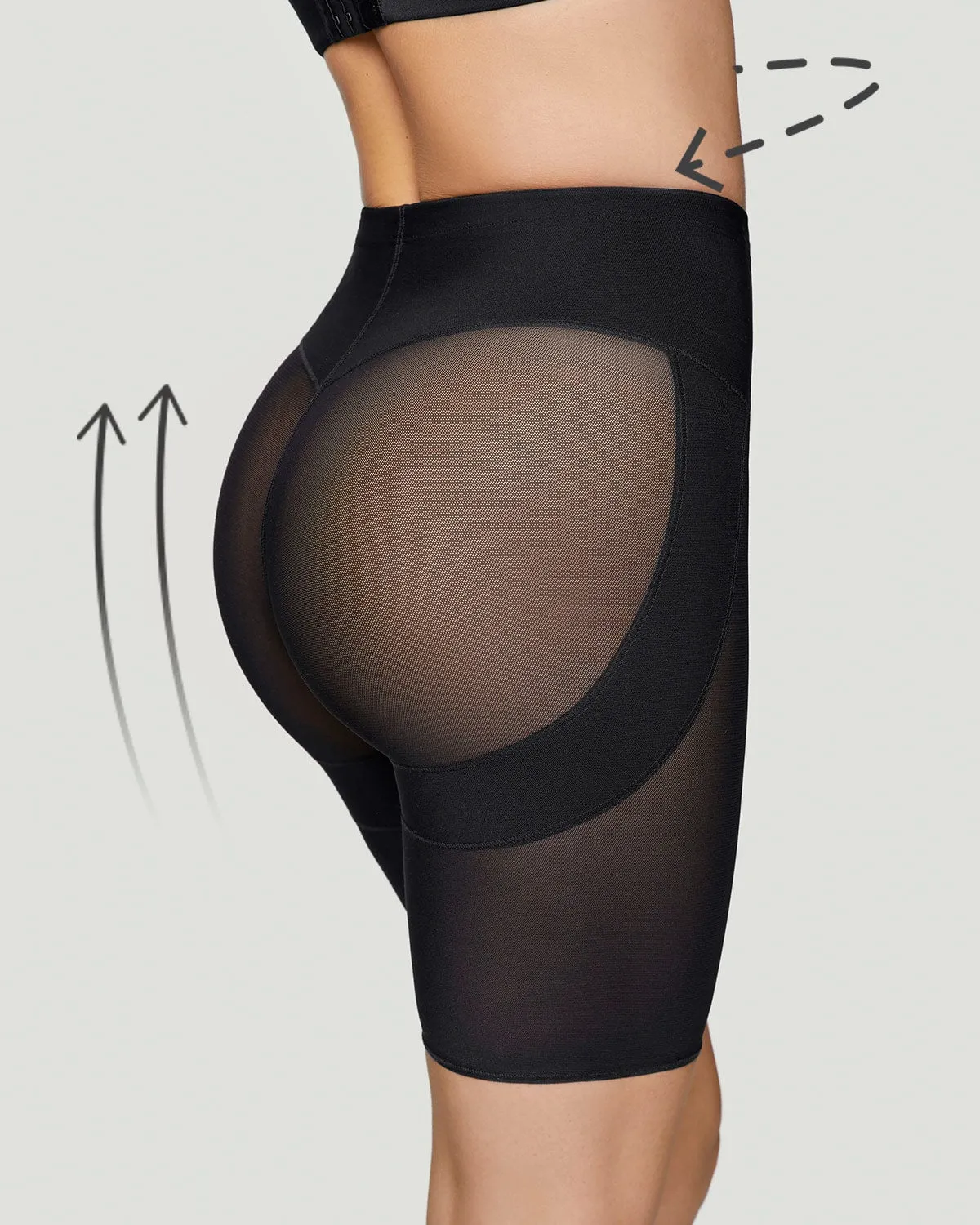 Panty faja tipo short levanta cola de control en abdomen