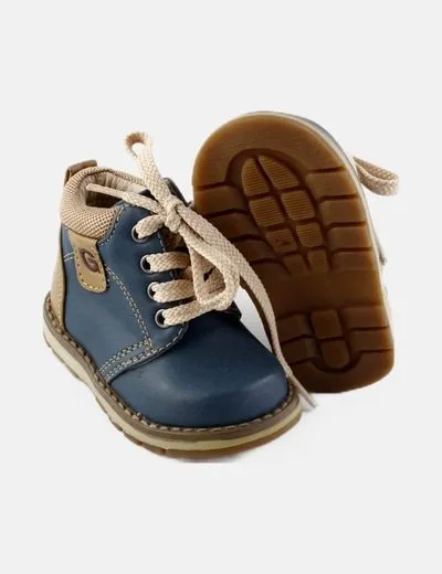 Pat et ripaton Bota azul cordones